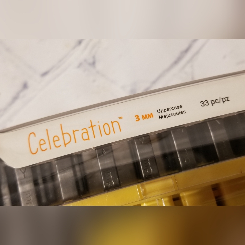 Hobby Lobby ImpressArt Celebration Font And Stamping Blank Set - Picture 4 of 9